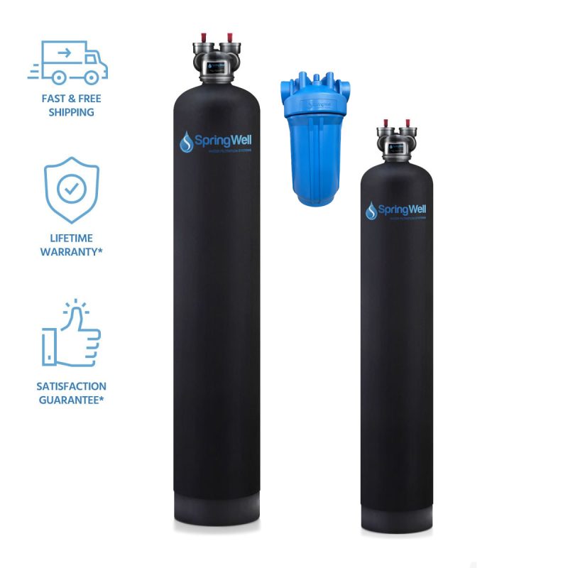 water filter and water softener combo